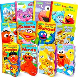 Sesame Street Board Books Ultimate Bundle Set for Kids, Toddlers - Pac