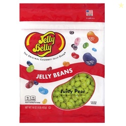 Jelly Belly Juicy Pear jelly beans - 1 Pound (16 Ounces) Resealable Ba
