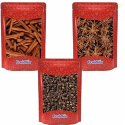 Fruidles Cinnamon Sticks, Star Anise and Whole Cloves - 3 Pack Bundle 