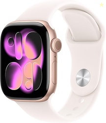 Apple Watch Series 11 [GPS 42mm] Smartwatch with Rose Gold Aluminum Ca