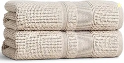 Preston Lane Douro Hand Towel Set  2 Pack Luxury Cotton Towels Ultra S