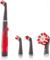 Rubbermaid Reveal Power Scrubber 5-Piece Kit Cordless Electric Battery