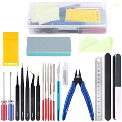 Rustark 21Pcs Modeler Basic Tools Craft Set Hobby Building Tools Kit f