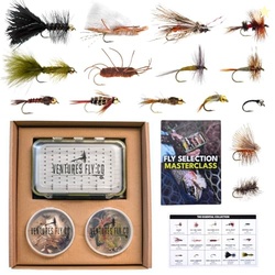 Ventures Fly Co. | 40 Premium Hand Tied Fly Fishing Flies Assortment |