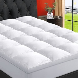 EMONIA 100% 400TC Mattress Topper Queen for Back Pain Relief900GSM Pil