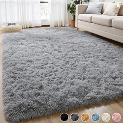 Nefoso Shag Area Rug 8ft x 10ft Soft Fluffy Area Rugs for Living Room 