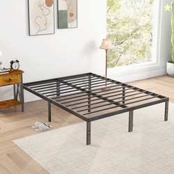 edx Bed Frame - Full Size Heavy Duty Platform Bed with Underbed Storag