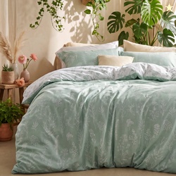 U by Bedsure 3 Pieces Sage Green Queen Size Comforter Sets Cute Flower