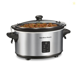 Hamilton Beach Programmable Stay or Go Slow Cooker 7 Quart Capacity Si