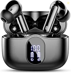 Wireless Earbuds Bluetooth 5.4 Headphones Bass Stereo, Ear Buds with N