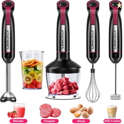 LINKChef Immersion Blender 1000W 20-Speed 5-in-1 Hand Blender with Tur