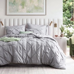 U by Bedsure Queen Comforter Set Grey Summer Deal Bed in a Bag Queen S