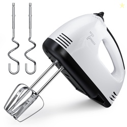 TINANA 7 Speed Hand Mixer Electric Handheld with Stainless Steel Beate