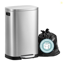 KSSKSS 13 Gallon Trash Can with LidFingerprint-Proof Stainless Steel K