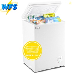 WANAI 3.5 Cu.ft Chest Freezer Small Deep Freeze with 7 Gears Temp Cont