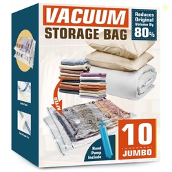 AGALI Large Space Vacuum Storage Bags 10 Jumbo Pack for Clothes Comfor