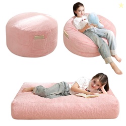 BYBYME Bean Bag Chair Bed for KidsConvertible Bean Bag Folds from Lazy