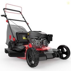 PowerSmart 21" 170cc Gas Self-Propelled Lawn Mower with 6-Position Hei