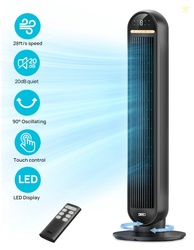 DREO 36" Tower Fan 20dB Ultra Quiet Fans for Home 8 Speeds & 4 Modes  
