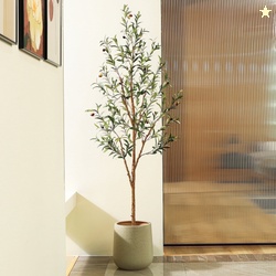 DR.Planzen 6ft Artificial Olive Tree Indoor Tall Faux Olive Tree Artif