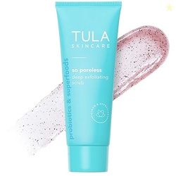 TULA Skin Care So Poreless Exfoliating Blackhead Scrub - Powerful and 