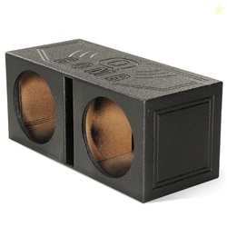 QPower 12 Inch Dual Subwoofer Box, High-Performance Vented Speaker Enc