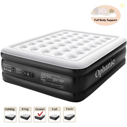 Ophanie Queen Air Mattress 18-Inch Elevated Inflatable Bed with Built-