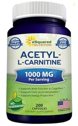 aSquared Nutrition Acetyl L-Carnitine 1000mg Per Serving Max Strength 