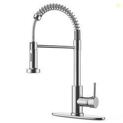Kitchen Faucet with Pull Down Sprayer Single Handle High Arc Sink Fauc