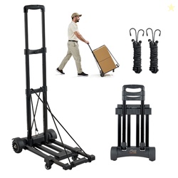 VEVOR Folding Hand Truck 290 lbs Load Capacity Collapsible Luggage Car