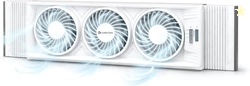 Comfort Zone Triple Window Fan with Adjustable Thermostat | 3-Speed Hi