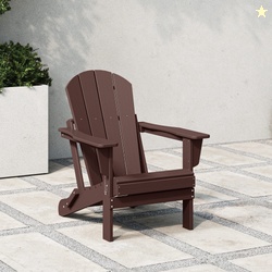 WestinTrends Malibu Outdoor Folding HDPE Adirondack Deck Chair - Patio