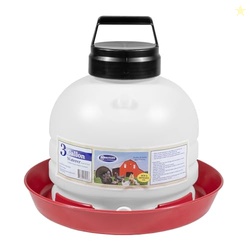 FARM-TUFF Hanging Chicken Waterer, 3 Gallon Capacity - Durable BPA-Fre