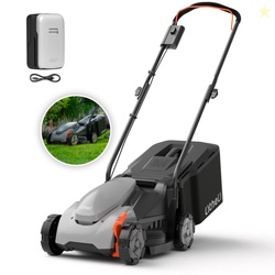 Litheli 13-Inch Cordless Electric Lawn Mower 20V Brushless Motor Light