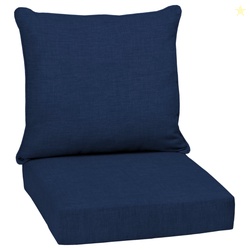 Arden Selections Outdoor Deep Seat Cushion Set 24 x 24 Rain-Proof Fade