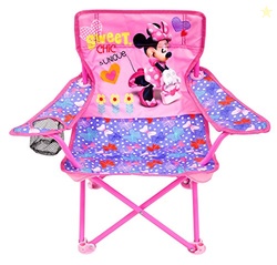 JAKKS Pacific Minnie Camp Chair for Kids, Portable Camping Fold N Go C
