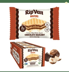 Rip Van Chocolate Hazelnut Wafer Cookies Non-GMO 2g Sugar 16 Count