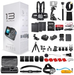 GoPro HERO13 (Hero 13) Black - with 50 Piece Accessory Kit and 2 Extra