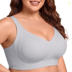 Daystry Plus Size Everyday Bras for Women Full Coverage Soft Sleep Wir