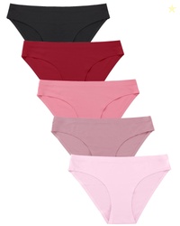 Finetoo Seamless Underwear For Women No Show Stretch Bikini Panties So