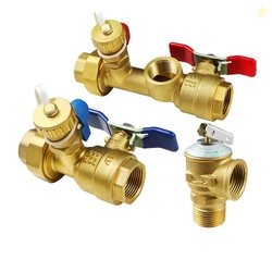 3/4 Inch IPS Isolator Tankless Water Heater Service Valve Kit with Pre
