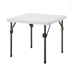 Living & More 24inch Kids Square Folding Table, Light Weight, No Assem