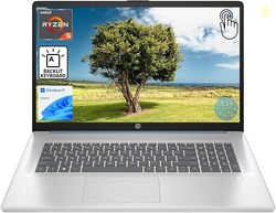 HP 17.3 Touchscreen Laptop for Work and Home AMD Ryzen 5 7430U, 16GB R