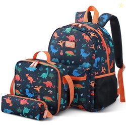 Gocvo Kids Backpack for Boys Dinosaur Waterproof Toddler Bookbag for K