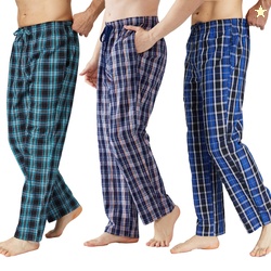Onimisc Men's 100% Cotton Pajama Pants Lightweight Pjs Bottoms Sleepwe
