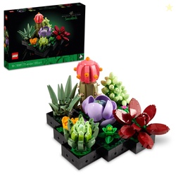 LEGO Icons Succulents 5" Artificial Plant Multicolor Plastic for Home 