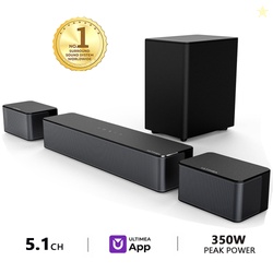 ULTIMEA 5.1 Surround Sound Bar Virtual Surround Sound System 350W Soun