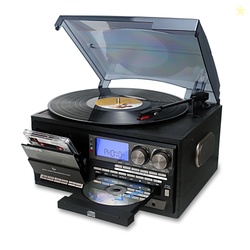 LoopTone Vinyl Record Player Bluetooth in/out Turntable CD Tape Radio 
