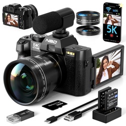 NBD S110 5K Digital Camera for Photography 48MP Autofocus Vlogging Cam