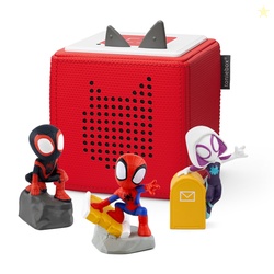 Tonies Marvel Toniebox Audio Player Bundle with Spidey and Friends Red